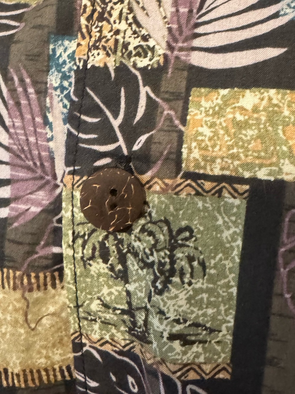 Vintage Hilo Hattie Hawaiian Original Button Up Shirt Cotton Tropical Palms XL - Picture 2 of 9